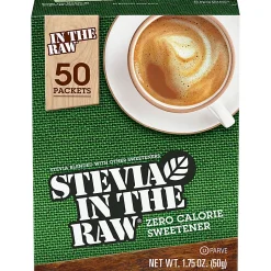 Stevia In The Raw Natural Sweetener Packets, Stevia Flavor - Natural Sweetener - 50/Box