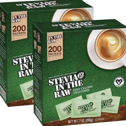 Stevia In The Raw Zero-calorie Sweetener - 0.035 oz (1 g) - Stevia Flavor - Artificial Sweetener - 200/Box - 2 / Carton