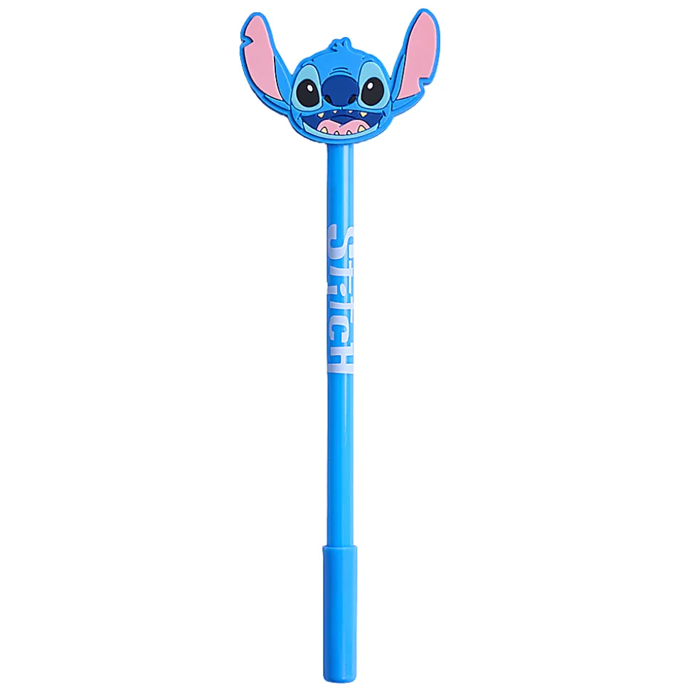 Stitch 2D Licensed Topper Ballpoint Pen, Medium Point, 0.77 mm, Blue Ink, Quantity 1