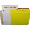 Storex Stacking Legal Size Wall Pocket, 7"H x 16"W x 4"D, Clear
