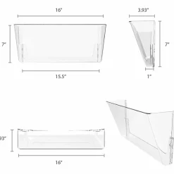 Storex Stacking Legal Size Wall Pocket, 7