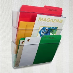 Storex Stacking Letter Size Wall Pocket, 7