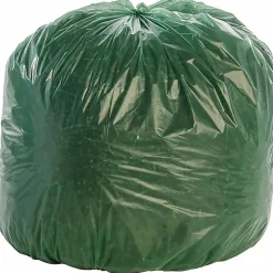 Stout® Controlled Life Cycle Plastic Bags, 1.10-mil, 33 Gallons, 33" x 40", Green, Box Of 40
