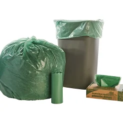 Stout® Controlled Life Cycle Plastic Bags, 1.10-mil, 33 Gallons, 33
