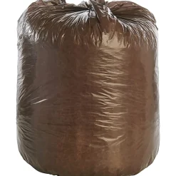 Stout Controlled Life Cycle Trash Garbage Bags, 1.1 mil, 39 Gallon, Brown, Box Of 40