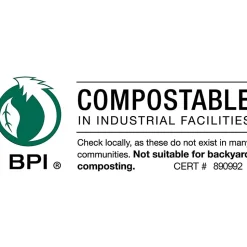 Stout® EcoSafe-6400 Compostable Compost Bags, 0.85 mil, 64-Gallon, Green, Box Of 30