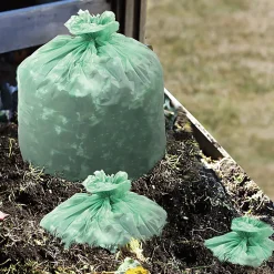 Stout® EcoSafe-6400 Compostable Compost Bags, 0.85-mil, 48 Gallons, 42" x 48", Green, Box Of 40