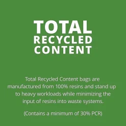 Stout 1.5 mil Trash Bags, 65 gal, 50"H x 51"W, Brown, 100 Bags