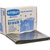 Stout® Pest-Guard™ 2.00-mil Insect Repellent Trash Bags, 55 Gallons, 37" x 52", Black, Box Of 65