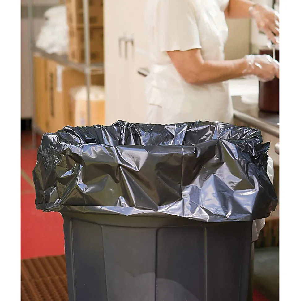 Stout® 33% Recycled Insect Repellent Trash Bags, 35 Gallons, 33" x 40", Black, Box Of 80