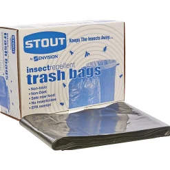 Stout® 33% Recycled Insect Repellent Trash Bags, 35 Gallons, 33