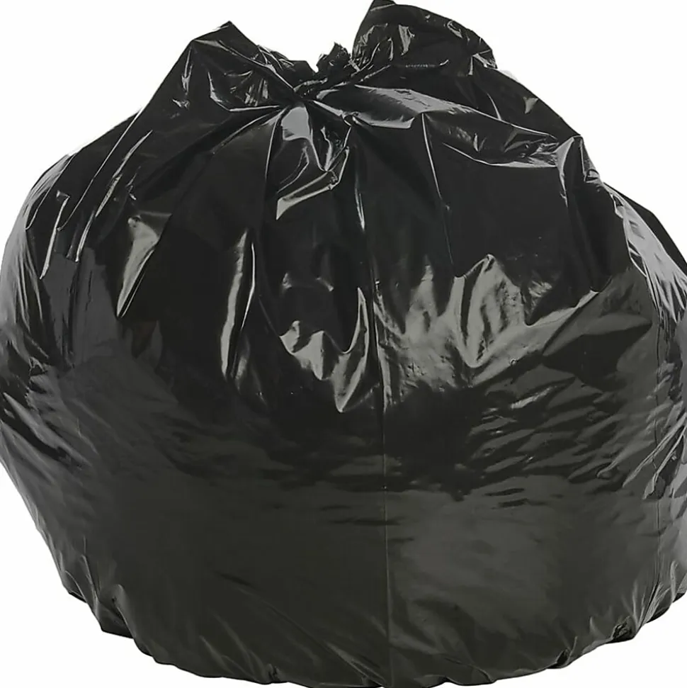 Stout Total 1.5 mil Trash Bags, 45 gal, 40"H x 48"W, Brown, 100 Bags
