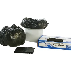 Stout Trash Bags, 1-mil, 7 - 10 Gallons, 24