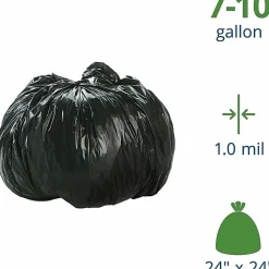 Stout Trash Bags, 1-mil, 7 - 10 Gallons, 24