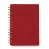 Studio Oh! Agatha Notebook, 8-1/4" x 6-1/4", College Rule, 208 Pages, Fully Booked (Cardinal)
