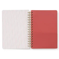 Studio Oh! Agatha Notebook, 8-1/4" x 6-1/4", College Rule, 208 Pages, Fully Booked (Cardinal)