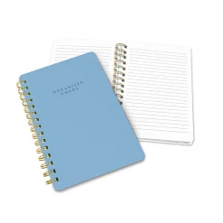 Studio Oh! Agatha Notebook, 6-1/4" x 8-1/4", Organized Chaos/Sky Blue, Total Quantity 1