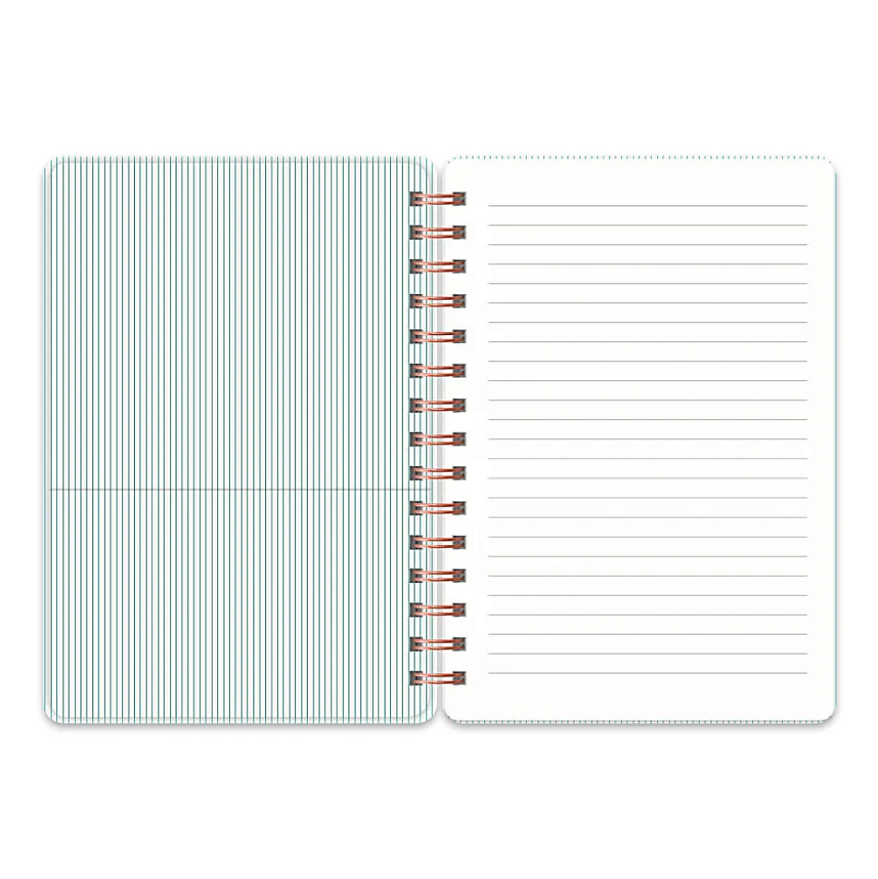 Studio Oh! Agatha Notebook, 8-1/4" x 6-1/4", 288 Pages, Current Mood (Hunter Green)