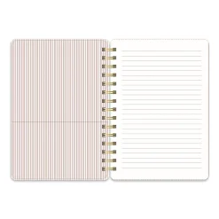 Studio Oh! Agatha Notebook, 8-1/4” x 6-1/4”, 1 Subject, College Rule, 208 Pages, Organized Chaos (Cinnamon Brown)