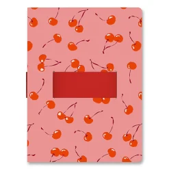 Studio Oh! Casey Notebook With Phone Loop, 9-5/8” x 7-1/8”, 1 Subject, College Rule, 192 Pages, Fresh-Picked Cherries