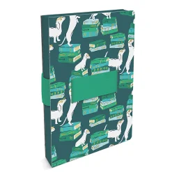 Studio Oh! Casey Notebook With Phone Loop, 9-5/8” x 7-1/8”, 1 Subject, College Rule, 192 Pages, Smart Pups