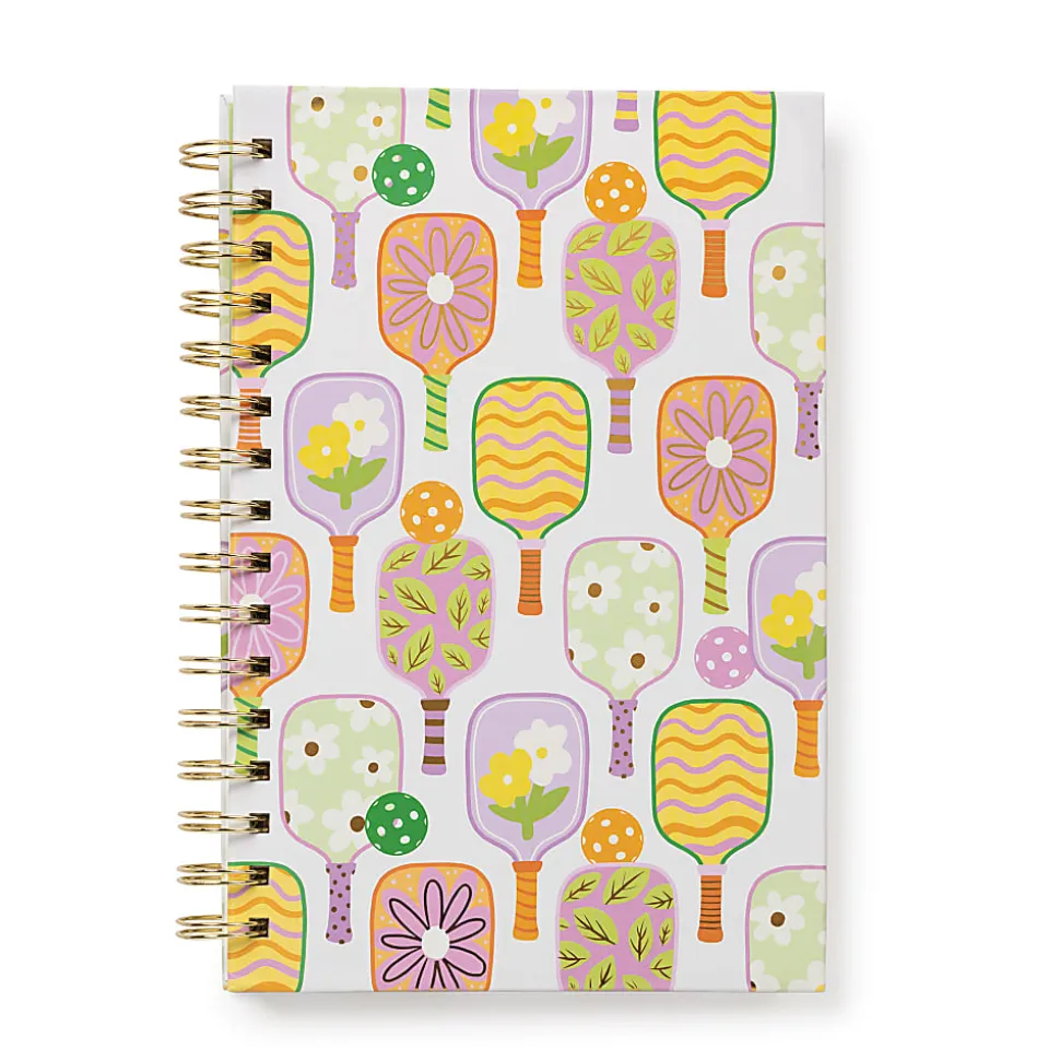 Studio Oh! Medium Spiral Notebook, 8-1/2" x 5-5/8", College Rule,160 Pages, Pickleball Rally