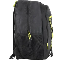 Summit Ridge Bungee Backpacks With 17" Laptop Pockets, Black, Case Of 24 Backpacks