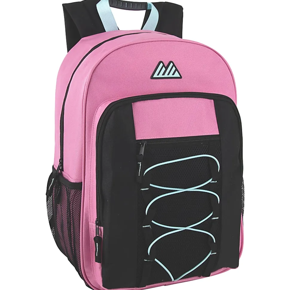 Summit Ridge Bungee Backpacks, Assorted Colors, Case Of 24 Backpacks, 4016Q24