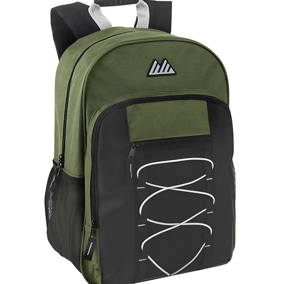 Summit Ridge Bungee Backpacks, Assorted Colors, Case Of 24 Backpacks, 2888Q24
