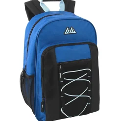 Summit Ridge Bungee Backpacks, Assorted Colors, Case Of 24 Backpacks, 2888Q24