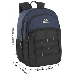 Summit Ridge Daisy Chain Backpacks, Black/Navy, Total Qty 24