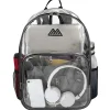 Summit Ridge Heavy-Duty Clear Backpack, Gray Trim