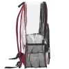 Summit Ridge Heavy-Duty Clear Backpack, Red Trim