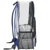 Summit Ridge Heavy-Duty Clear Backpack, Blue Trim