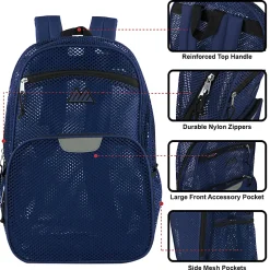 Summit Ridge Mesh Backpack, Blue