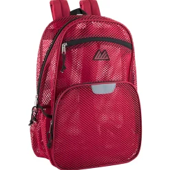 Summit Ridge Mesh Backpack, Red