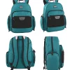 Summit Ridge Multi-Pocket Reflective Collegiate Backpacks With 45-Piece School Supply Kits, Pink/Teal, Total Qty 24