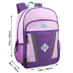 Summit Ridge Reflective Backpack, Purple