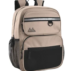 Summit Ridge Reflective Backpacks, Black/Blue/Red/Gray/Tan, Pack Of 24 Backpacks