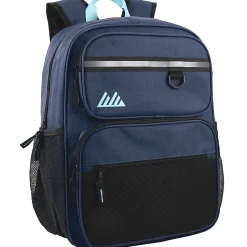 Summit Ridge Reflective Backpacks, Black/Blue/Red/Gray/Tan, Pack Of 24 Backpacks