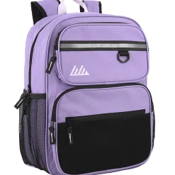 Summit Ridge Reflective Backpacks, Pink/Purple/Light Blue/Teal, Pack Of 24 Backpacks