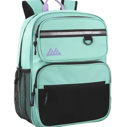 Summit Ridge Reflective Backpacks, Pink/Purple/Light Blue/Teal, Pack Of 24 Backpacks
