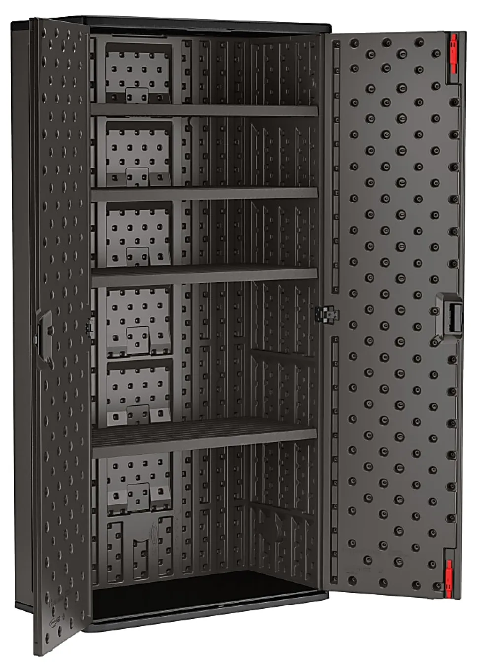 Suncast Commercial Mega Tall Storage Cabinet, 4 Shelves, Gray