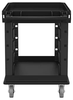 Suncast Commercial 2-Shelf Heavy-Duty Structural Foam Utility Cart, 34-13/16