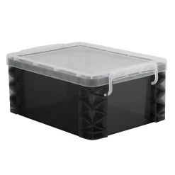 Super Stacker Large Storage Box 6-1/2" H x 10-1/5" W x 14-1/2" L Clear
