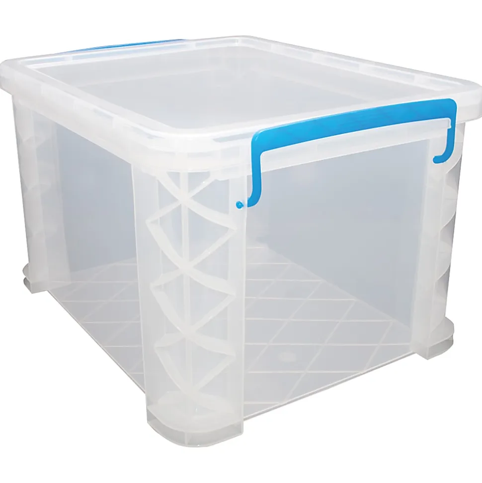 Super Stacker Letter Legal Storage Box 11-1/4" H x 14" W x 17-3/4" L Clear