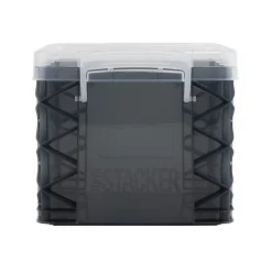 Super Stacker Storage Box, 6-1/2”H x 7-3/8”W x 10”L, Gray