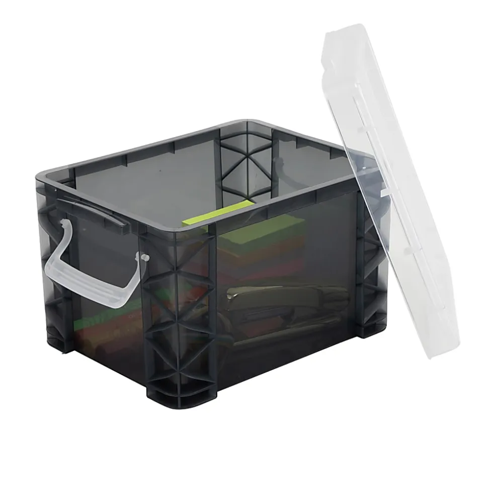 Super Stacker Storage Box, 6-1/2”H x 7-3/8”W x 10”L, Gray