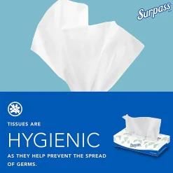 Surpass® 2-Ply Facial Tissue, Unscented, 100 Tissues Per Box, Case of 30 Boxes