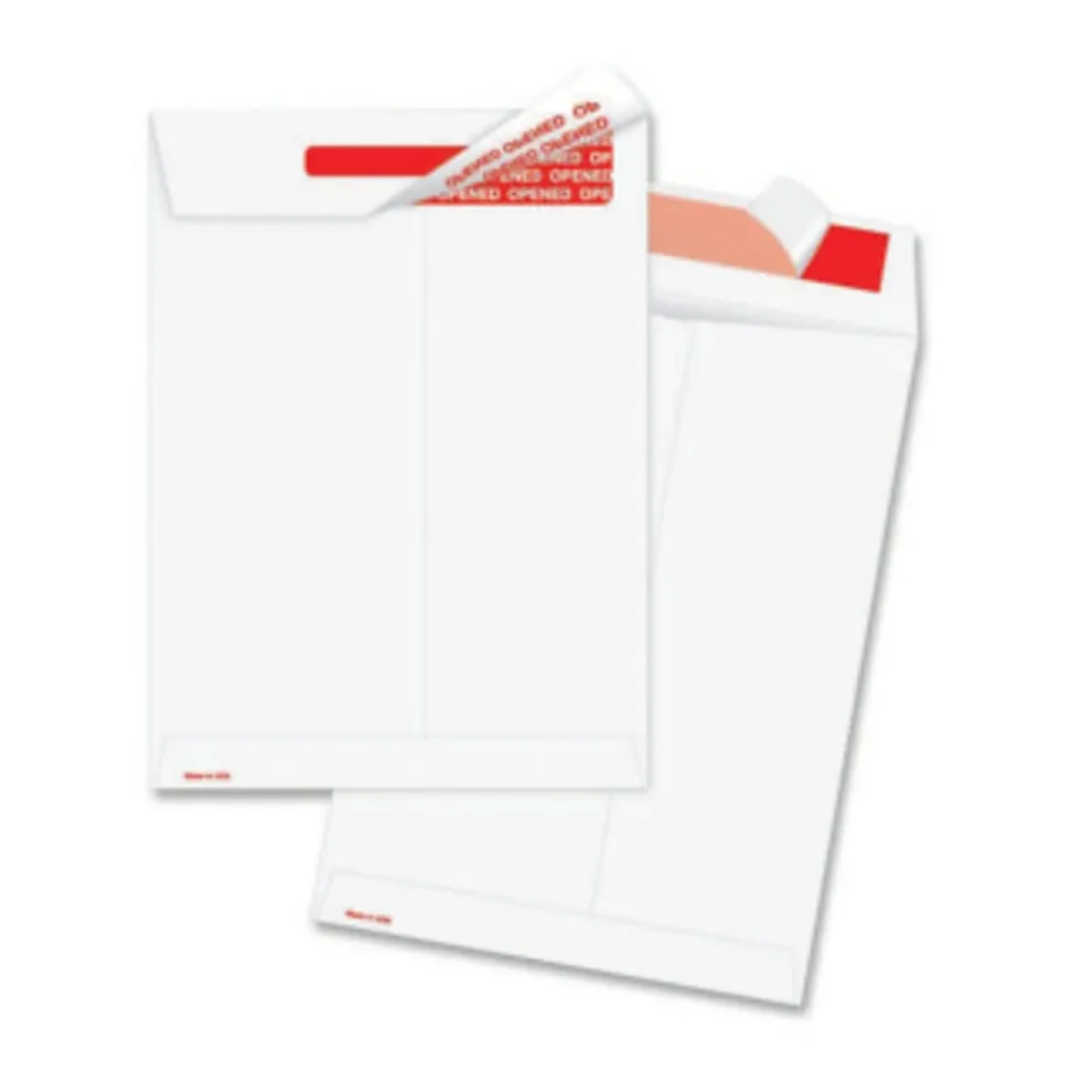 Survivor® Tyvek® Tamper-Indicator Envelopes, 10" x 13", Self-Adhesive, White, Box Of 100
